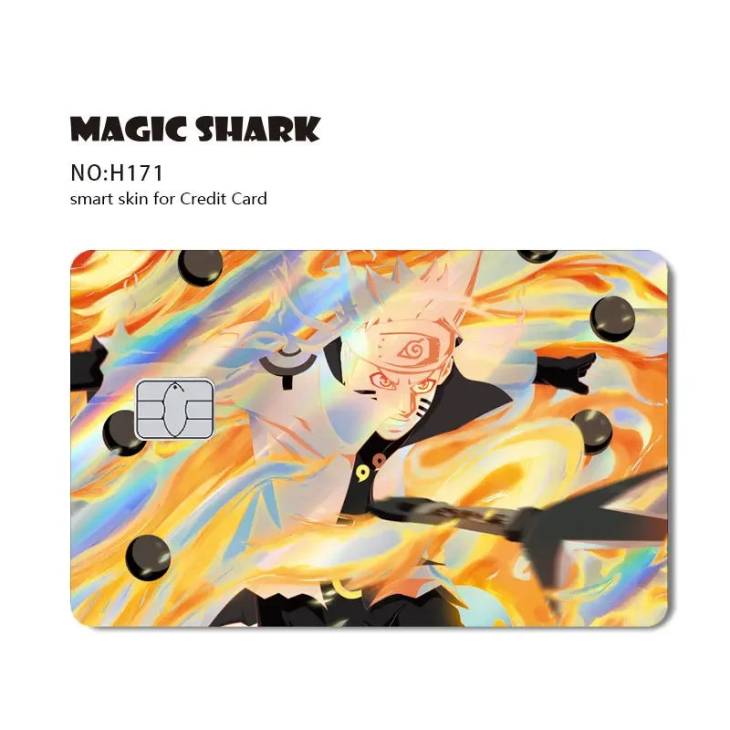 2025 New Arrival Payne Anime Holographic Laser Sticker Shinny Film Skin Cover for Debit Credit Card
