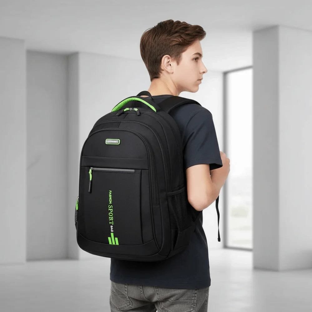 Oxford Cloth Students Daypack Anti-splash Water Scratch Prevention Large Capacity School Bag Polyester Fixed Webbing