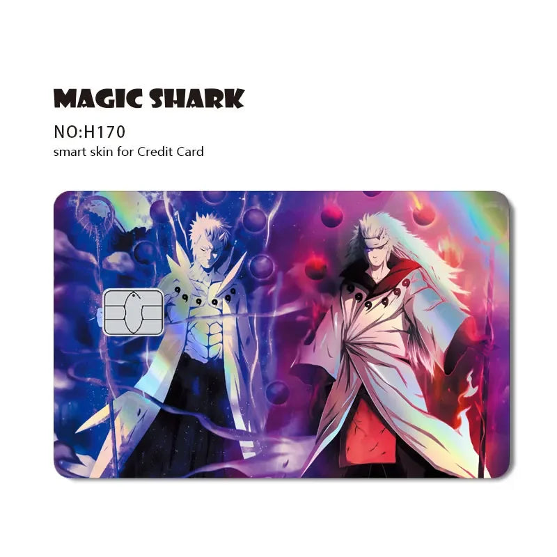 2025 New Arrival Payne Anime Holographic Laser Sticker Shinny Film Skin Cover for Debit Credit Card
