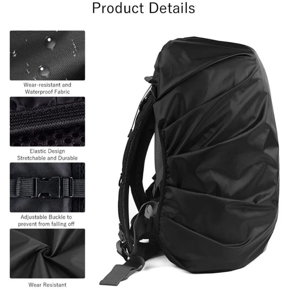 Reflective Waterproof Backpack Rain Cover Outdoor Sport Cycling Night Safety Light Raincover Case Bag Cover for Hiking Camping