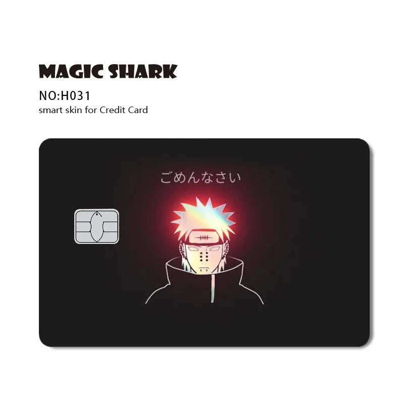 2025 New Arrival Payne Anime Holographic Laser Sticker Shinny Film Skin Cover for Debit Credit Card