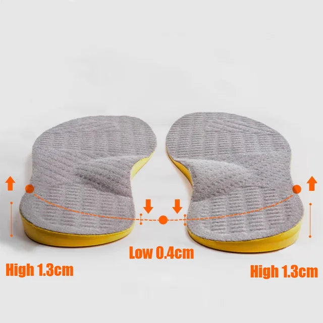 Flat Foot Orthopedic Insoles for Men Women Shoes Arch Support Insoles for Children X/O Type Legs Knee Varus Correction Shoe Pads
