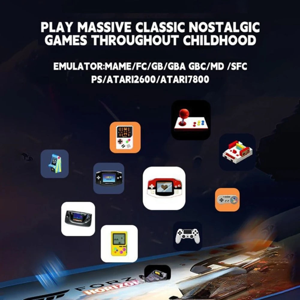 X2 Retro Game Stick 4K Video Game Console 40000+ Games,30+ Emulators,HD Output 2 Wireless Controllers,Plug and Play,TV/Computer
