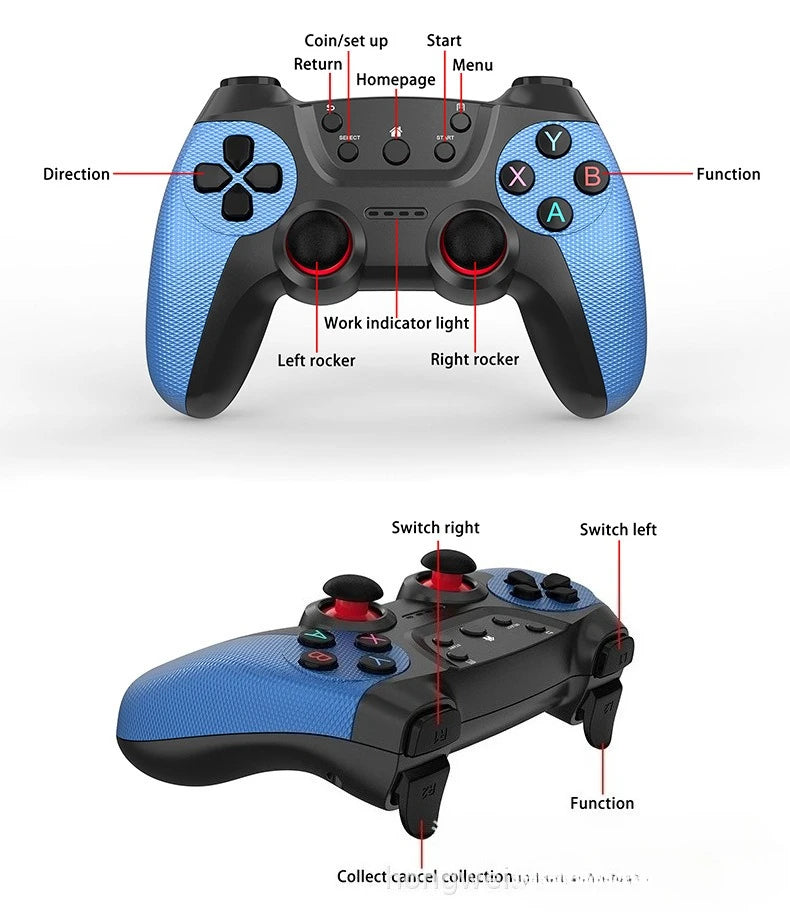X2 Retro Game Stick 4K Video Game Console 40000+ Games,30+ Emulators,HD Output 2 Wireless Controllers,Plug and Play,TV/Computer