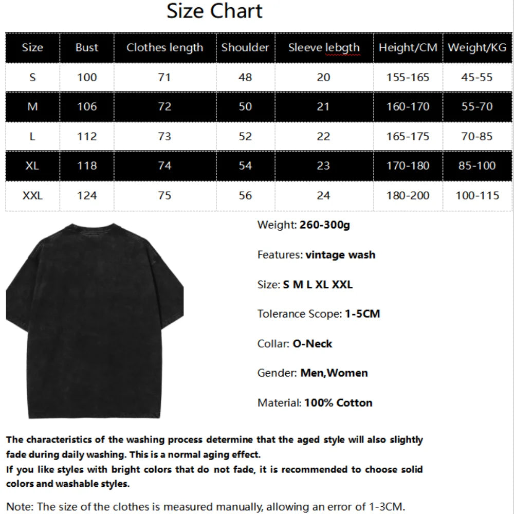 Zanka Nijiku Gachiakuta Graphic T-shirt For Men Women Clothing Anime Short Sleeve Tops Hip Hop Washed Cotton Oversized T Shirt