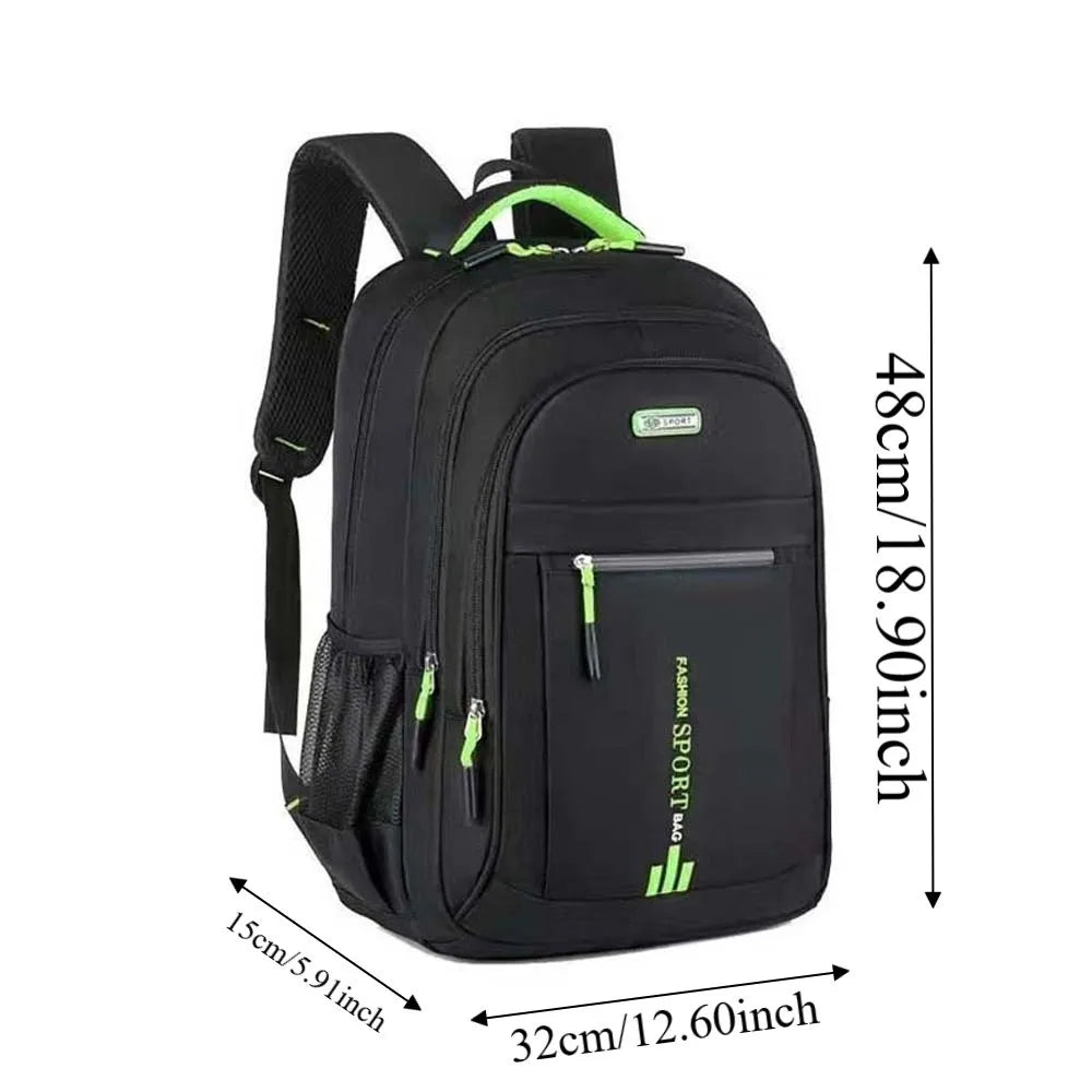 Oxford Cloth Students Daypack Anti-splash Water Scratch Prevention Large Capacity School Bag Polyester Fixed Webbing