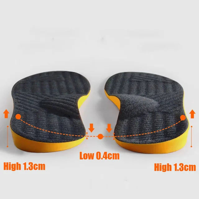 Flat Foot Orthopedic Insoles for Men Women Shoes Arch Support Insoles for Children X/O Type Legs Knee Varus Correction Shoe Pads