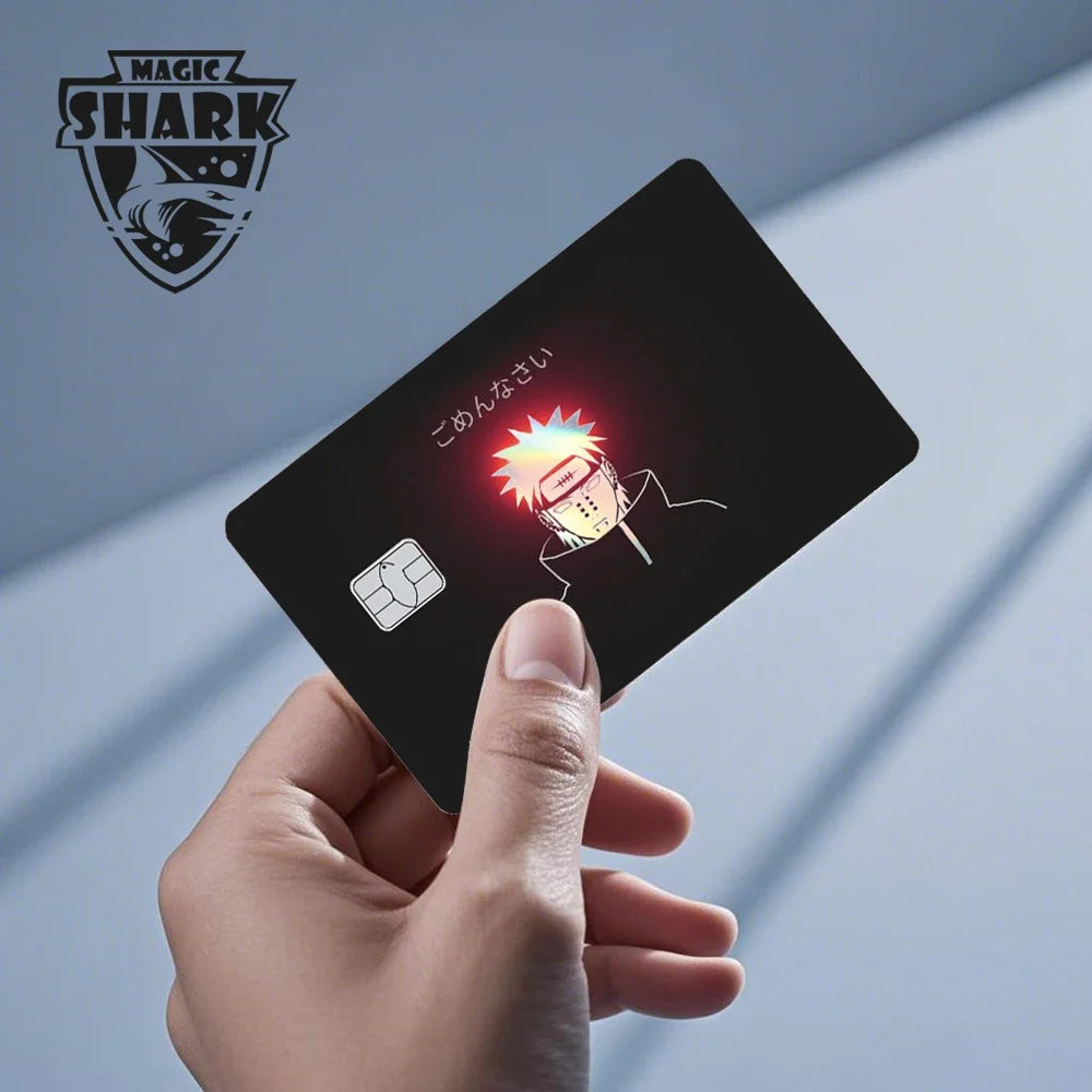 2025 New Arrival Payne Anime Holographic Laser Sticker Shinny Film Skin Cover for Debit Credit Card