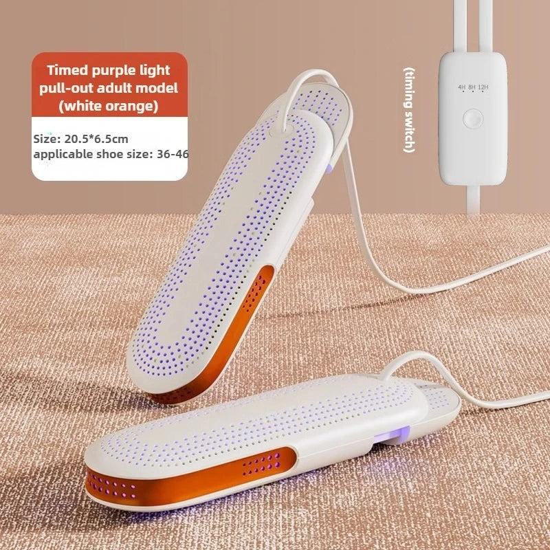 Portable Electric Shoes Dryer for Deodorizing and Sterilizing Timer Heater Eliminate Odor UV Shoes Drying Household Appliances