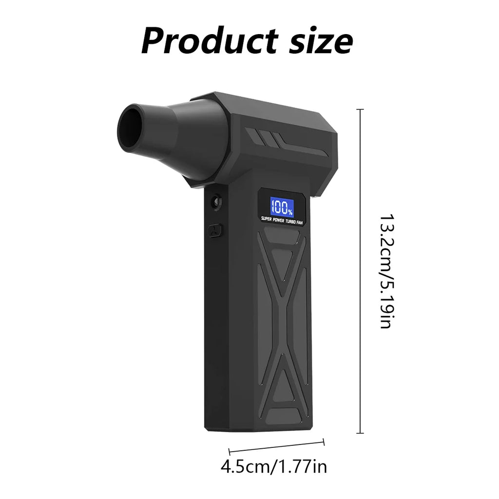 900000RPM New P70 Air Blower 4 Gear Adjustable Turbo Jet Blower With Led Light Battery Display Cordless Compressed Air Duster