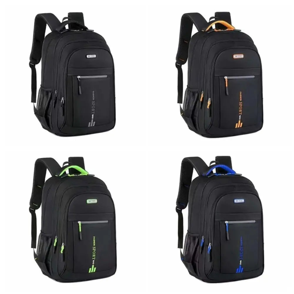 Oxford Cloth Students Daypack Anti-splash Water Scratch Prevention Large Capacity School Bag Polyester Fixed Webbing